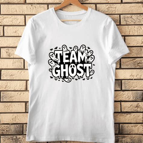 Retro Ghost Typography T-Shirt Design - MasterBundles