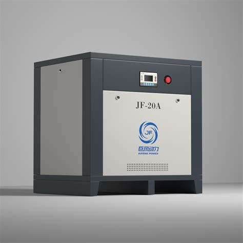 Two-stage rotary air compressor.