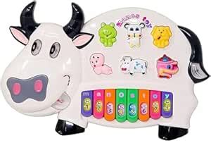 Buy Musical Cow Piano Toy for Kids with Sound, Educational Toy, Baby ...