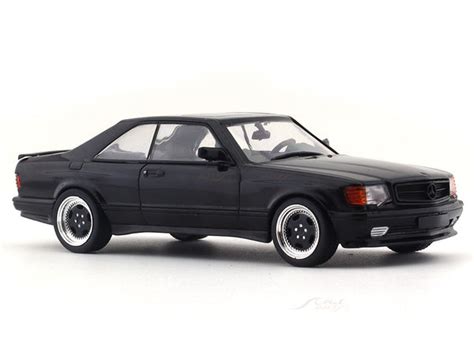 Mercedes-Benz 560 SEC AMG Widebody C126 Black 1:43 Solido diecast scale ...