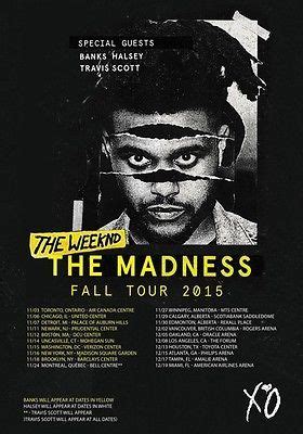 THE WEEKND The Madness Fall Tour 2015 PHOTO Print POSTER Abel Tesfaye ...