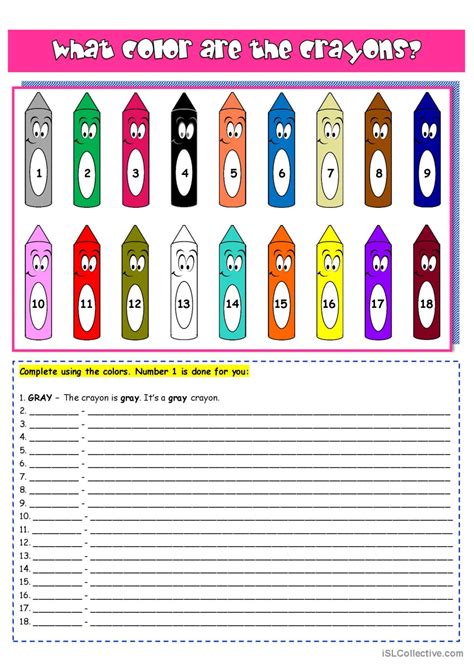 Crayons Coloring Worksheets 的图像结果