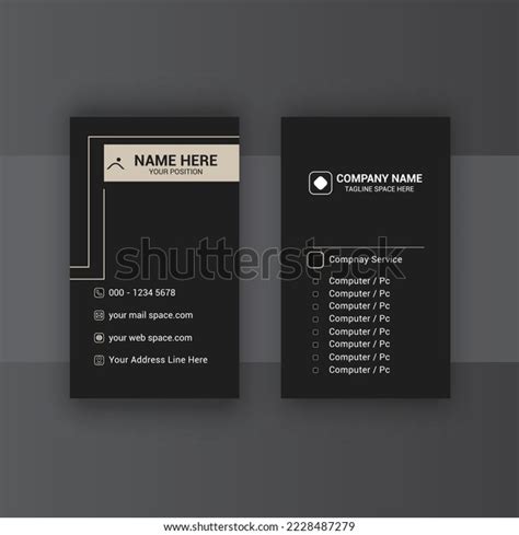 Vertical Business Card Design 的图像结果