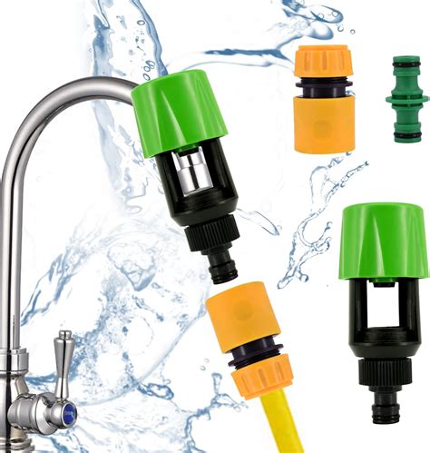 Karjiaja 3 Pcs Garden Hose Tap Connector Kitchen Sink Garden Hose ...