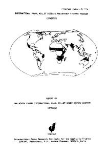 Report of the ninth (1984) international pearl millet downy mildew ...