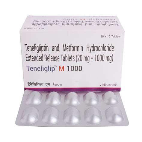 Teneliglip -M 1000mg Tablet | Uses, Side Effects, Price | Apollo Pharmacy