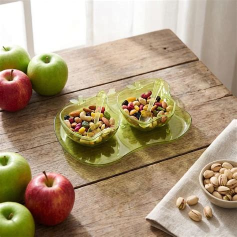 2969 apple shape 2piece serving set of bowl with spoon – MaxSmile