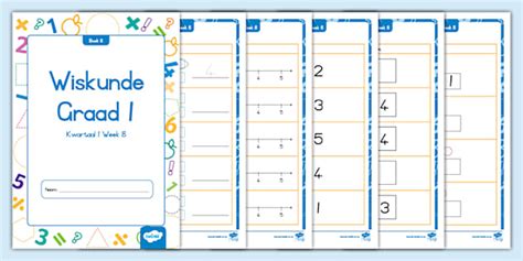Gr 1 Wisk - Kwartaal 1 Week 8 - Aktiwiteitsboek (KABV-belyn)
