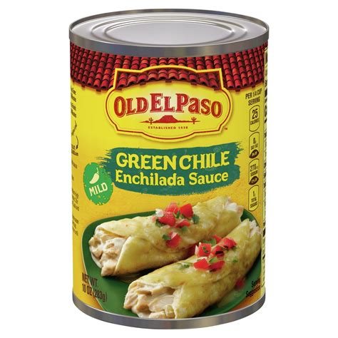 2 Pack - Old El Paso Sauce Enchilada Green Chile Mild Can 10 oz Package ...