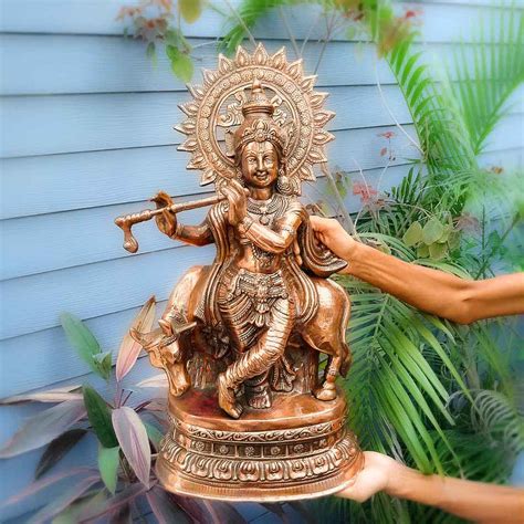 Buy Lord Krishna Radha Idol Statues: Perfect Puja Sculpture