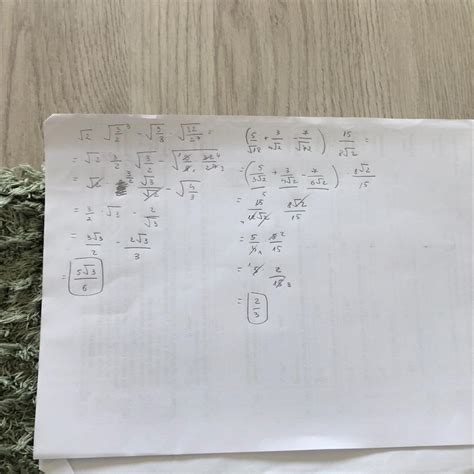 9. Calculati: a) sqrt(2) * (sqrt(3/2)) ^ 3 - sqrt(9/8) * sqrt(32/27) b ...