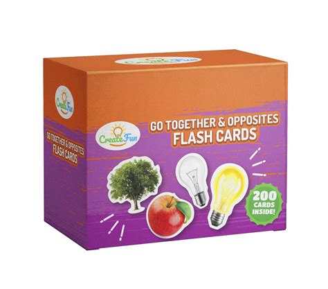 200 Go Together And Opposites Flash Cards Set Photo Cards | Desertcart ...