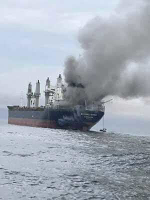 Iran war: Funeral held for commanders in Tehran, ship hit near Hormuz