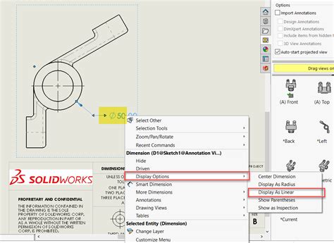 Image result for SolidWorks Drawing Dimensions Gray