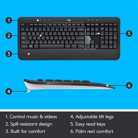 Logitech MK540 Advanced Wireless Keyboard & Mouse Combo Best Price in India