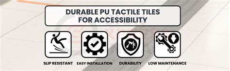 PU Tactile Tiles Yellow | For Blind People Self Adhesive, Anti Skid ...