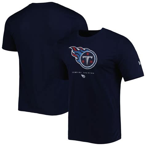 New Era Men's Tennessee Titans T-Shirt, Navy, Combine Authentic Ball ...
