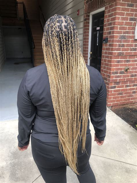 Half Black Half Blonde Knotless Braids at Clay Ochoa blog