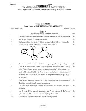 CST306-QP-Dec 2024 - CST306-QP-Dec 2024 - 1200CST Course Code: CST ...