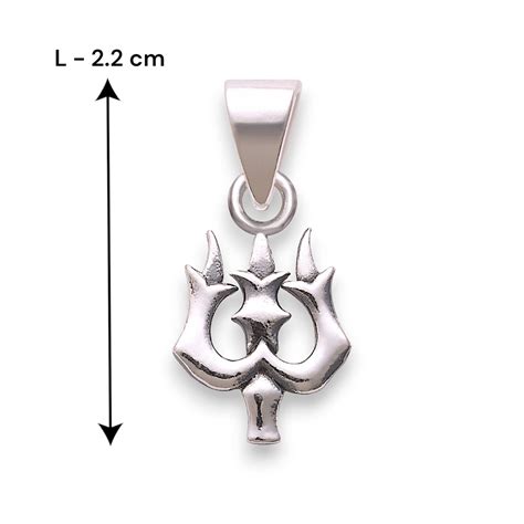 925 Sterling Silver Spiritual Shiva Trishul Pendant For Men – Taraash