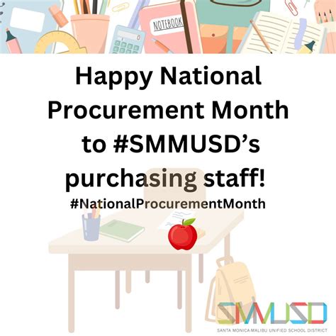 #smmusd #nationalprocurementmonth #educationprocurement | Santa Monica ...