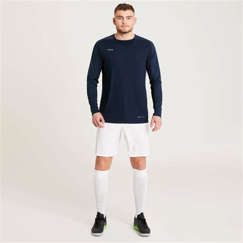 Adult Football Long-Sleeved Jersey Shirt Viralto Club - Navy Blue