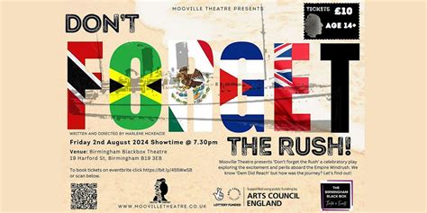Dont Forget The Rush, 19 Harford Street,Birmingham,B19 3EB,GB, 2 August ...