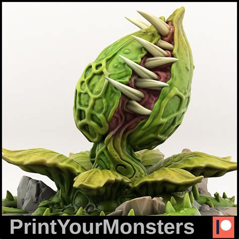 Dormant Man eating Venus fly trap (25mm), 28/32mm resin miniatures for – Ravenous Miniatures