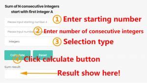 Image result for Consecutive Integers Example