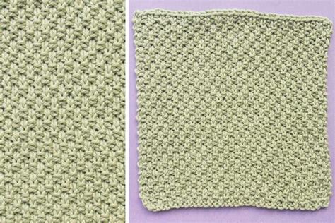 Moss Stitch Knitting Pattern 的图像结果