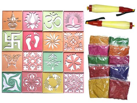 Buy Generic Rangoli Tool kit for Making Unique and Beautiful Rangoli ...