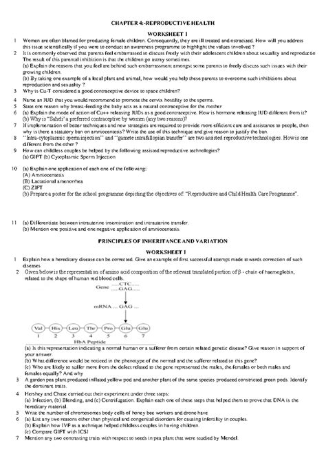 Chapter 4 - Question bank 2024-25 - CHAPTER 4:-REPRODUCTIVE HEALTH ...
