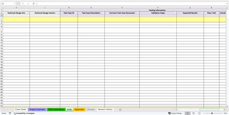 Image result for Requirements Traceability Matrix Template XLS