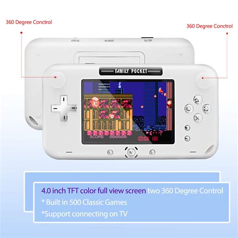 EASEGMER Handheld Game Console, Portable Game Player Built-in 500 ...