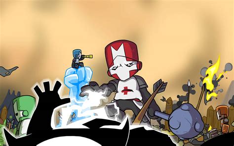 Castle Crashers Purple Knight Wallpaper