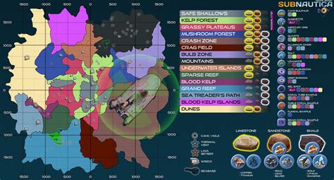 Map of subnautica - has resources and crap : r/subnautica