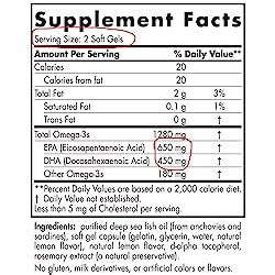 Nordic Naturals Ultimate Omega 3 Fish Oil Softgels | Omega 3 1280 Mg ...
