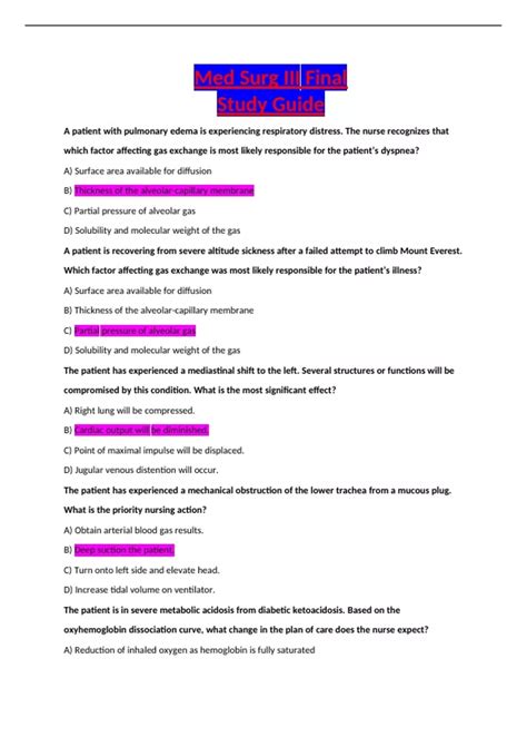 Med Surg Study Tips 的图像结果