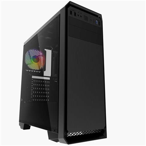 Buy iONZ KZ07 PC Black Computer Mid Tower Gaming Case ATX M/ATX USB 3 ...