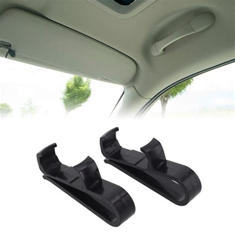 2* Car Visor Clip Car Sun Visor Mount Camera Clip Bezel Plastic Black/Deep Blue For Ooono For ...