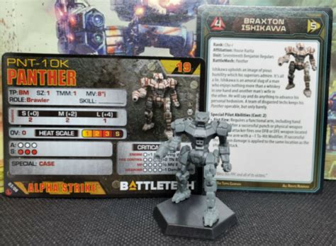 Battletech Panther Mech Pilot Cards IS Kickstarter India | Ubuy