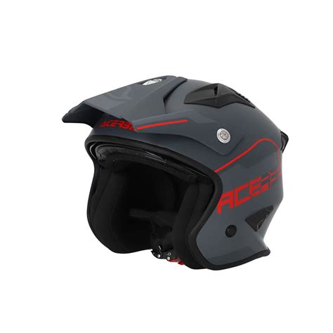 Acerbis Jet Aria 2206 Grey Red Helmet
