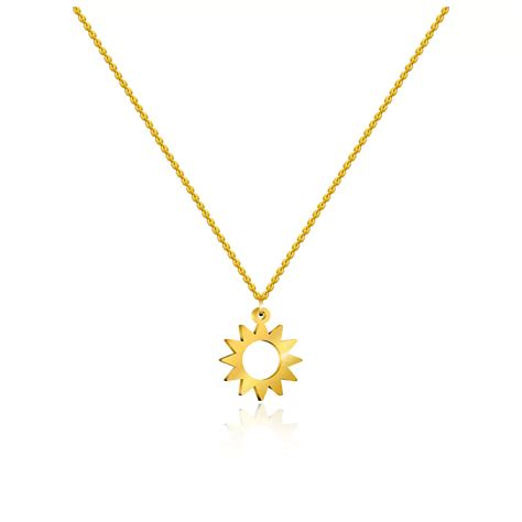 Sun Pendant Necklace – Radiant Sun-Inspired Jewelry – Ampkrafts