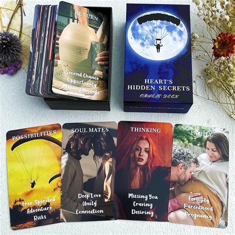 Neouth Twin Flame Love Oracle Cards, Hearts Hidden Secrets Oracle Deck ...