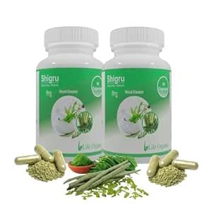 LIFE ORGANICS Shigru (Moringa) 500 mg Veggie Capsules Tablet Wellness ...