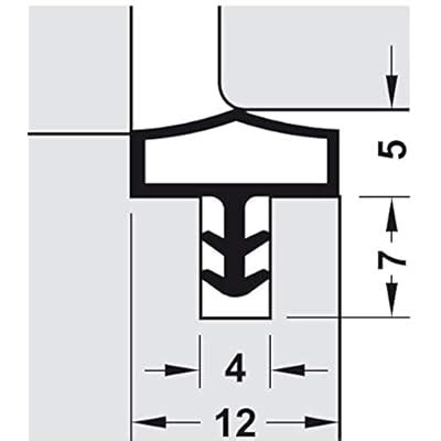Buy Gedotec Draught Excluder for Room Door M 680 | 1 Roll - Door Frame ...