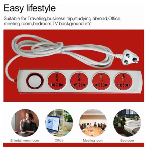 TecSox 4 Pin Extention Board | 2.7 m length with Fuse and International ...