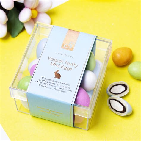 Vegan Nutty Mini Chocolate Eggs. Gluten Free By Sweet Lounge | notonthehighstreet.com