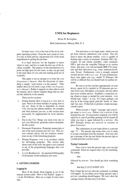 Image result for Learning UNIX for Beginners Free