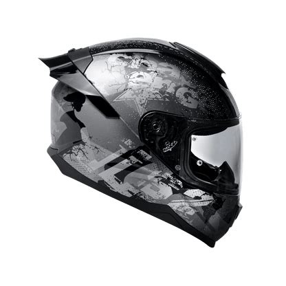 FF352 FLASH BLACK SLIVER FORCE – ls2helmetsindia